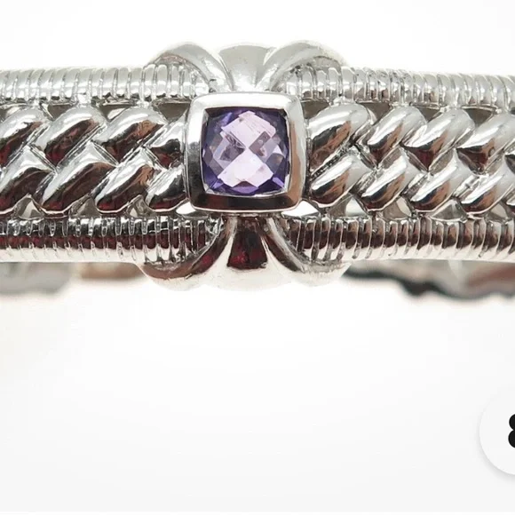 Judith Ripka 925 Silver Bracelet - Picture 12 of 15